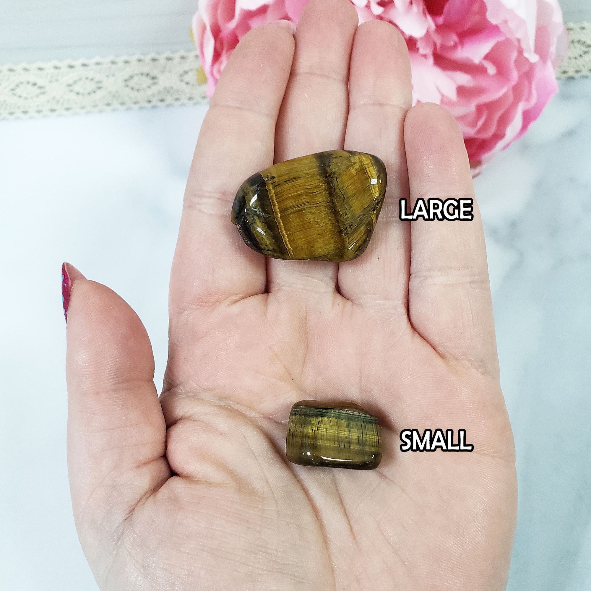 Tigers Eye Stone Natural Crystal Freeform Tumbled Stone | One Stone | Multiple Sizes - 1