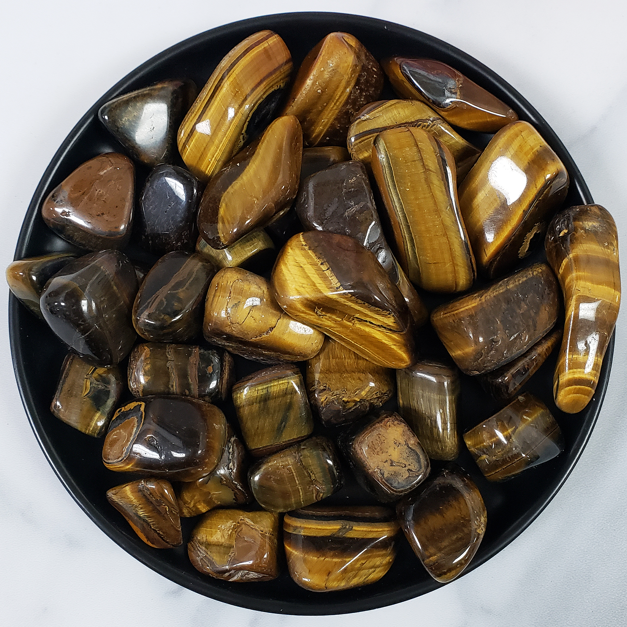 Tigers Eye Stone Natural Crystal Freeform Tumbled Stone | One Stone | Multiple Sizes - 2