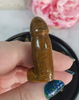 Tigers Eye Crystal Penis Natural Gemstone Phallus Totem | SMALL - 4