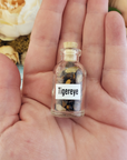 Tigers Eye Natural Crystal Chips Bottle - One Bottle