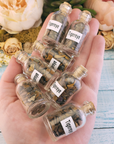 Tigers Eye Natural Crystal Chips Bottle -  Handful of Beautiful Natural Crystals