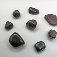 Tiger Iron Natural Tumbled Stone - Single Stone