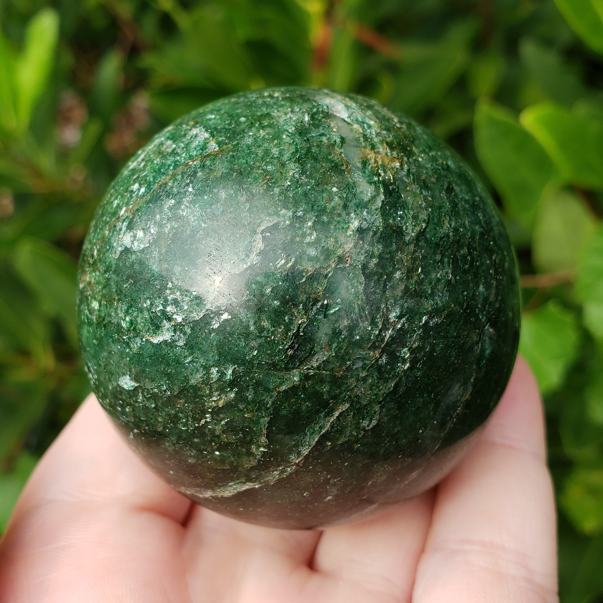 Unique 55mm High Quality Green Aventurine Crystal Sphere Natural Gemstone Orb | Uaine