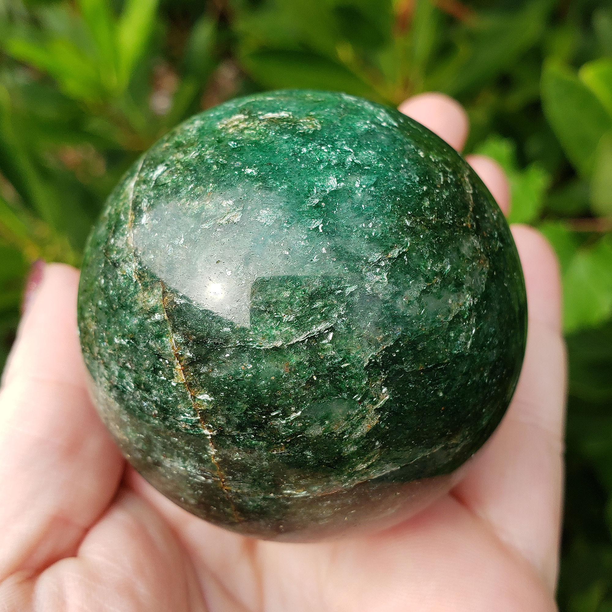 Unique 55mm High Quality Green Aventurine Crystal Sphere Natural Gemstone Orb | Uaine - 1