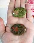 Unakite Natural Crystal Palm Stone Worry Stone Meditation Tool