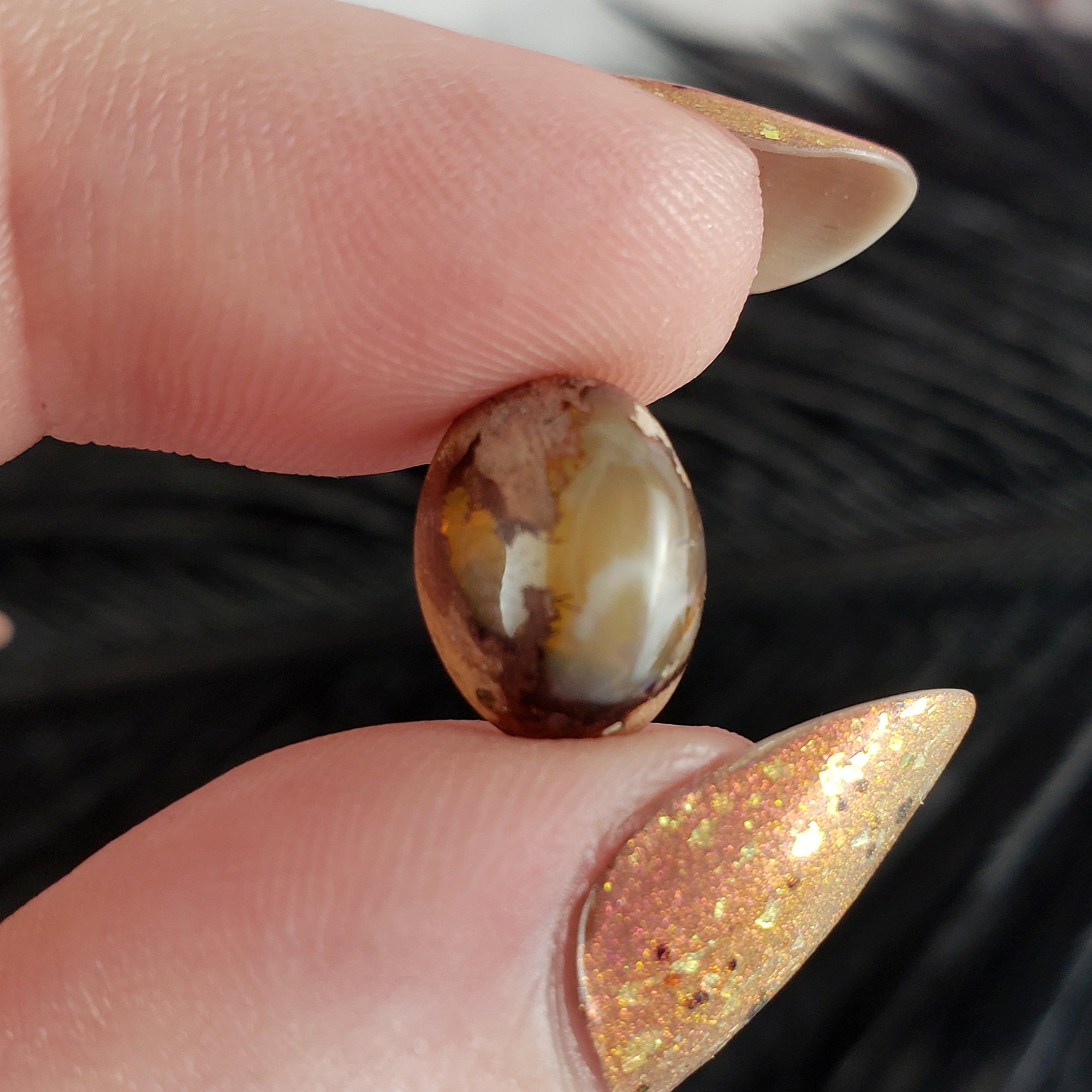 Unique Cantera Opal Stone Crystal Oval Gemstone Natural Gemstone Cabochon | 3.3 Carats - B