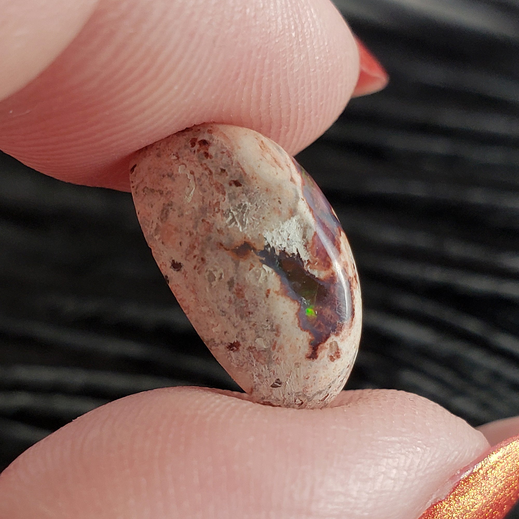 Unique Cantera Opal Stone Crystal Oval Gemstone Natural Gemstone Cabochon | 4.5 Carats - D