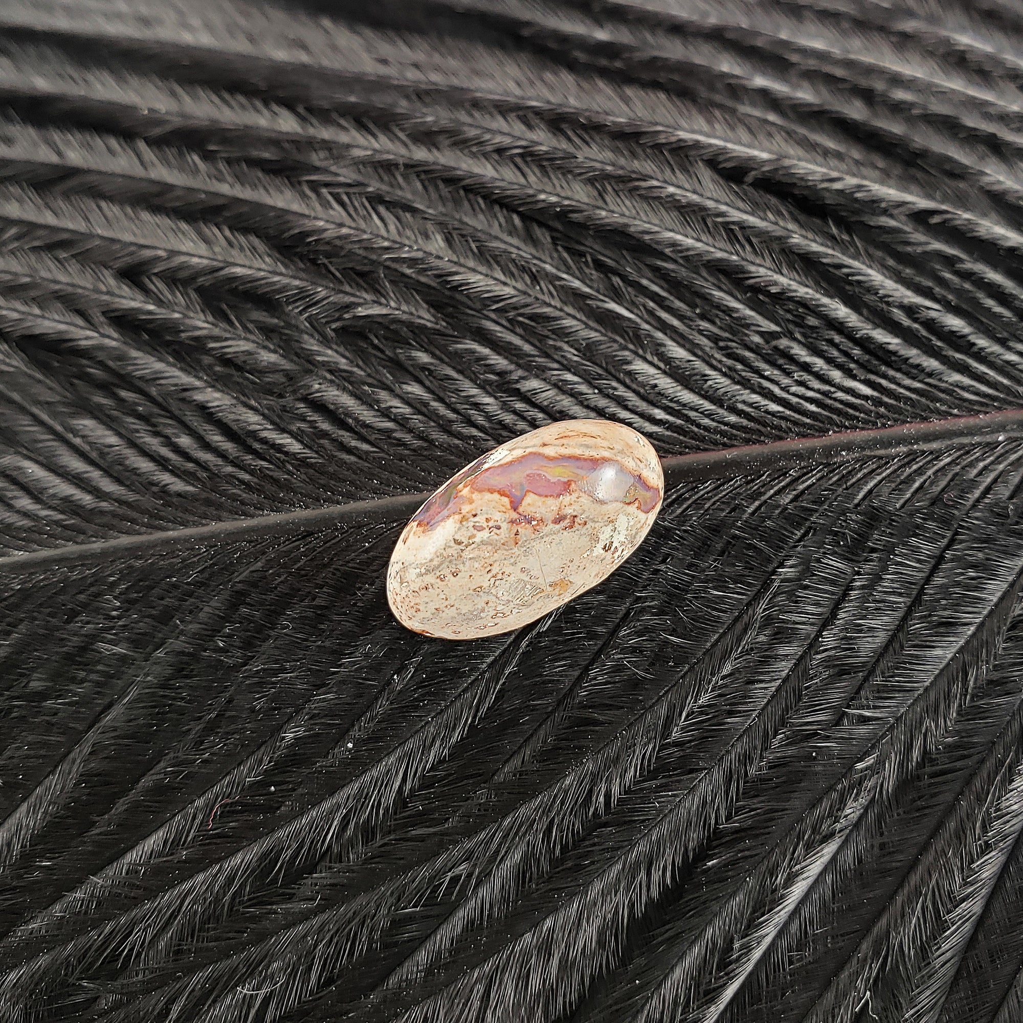 Unique Cantera Opal Stone Crystal Oval Gemstone Natural Gemstone Cabochon | 4.5 Carats - A