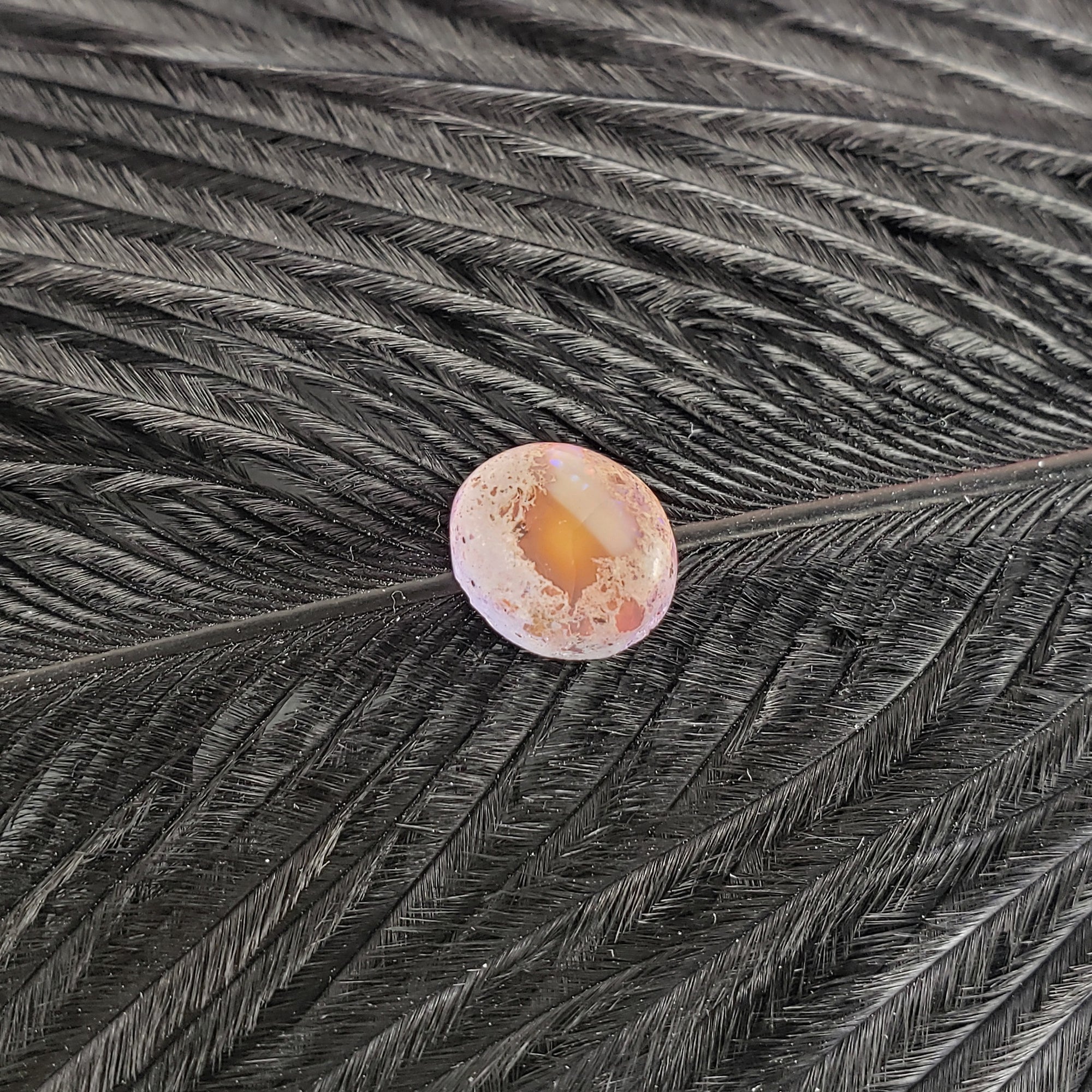 Unique Pink Cantera Opal Stone Crystal Oval Gemstone Natural Gemstone Cabochon | 3 Carats - 6