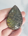 Unique 95 Carat Labradorite Cabochon Natural Gemstone Carving - Pineapple - Natural Stone Cabochon