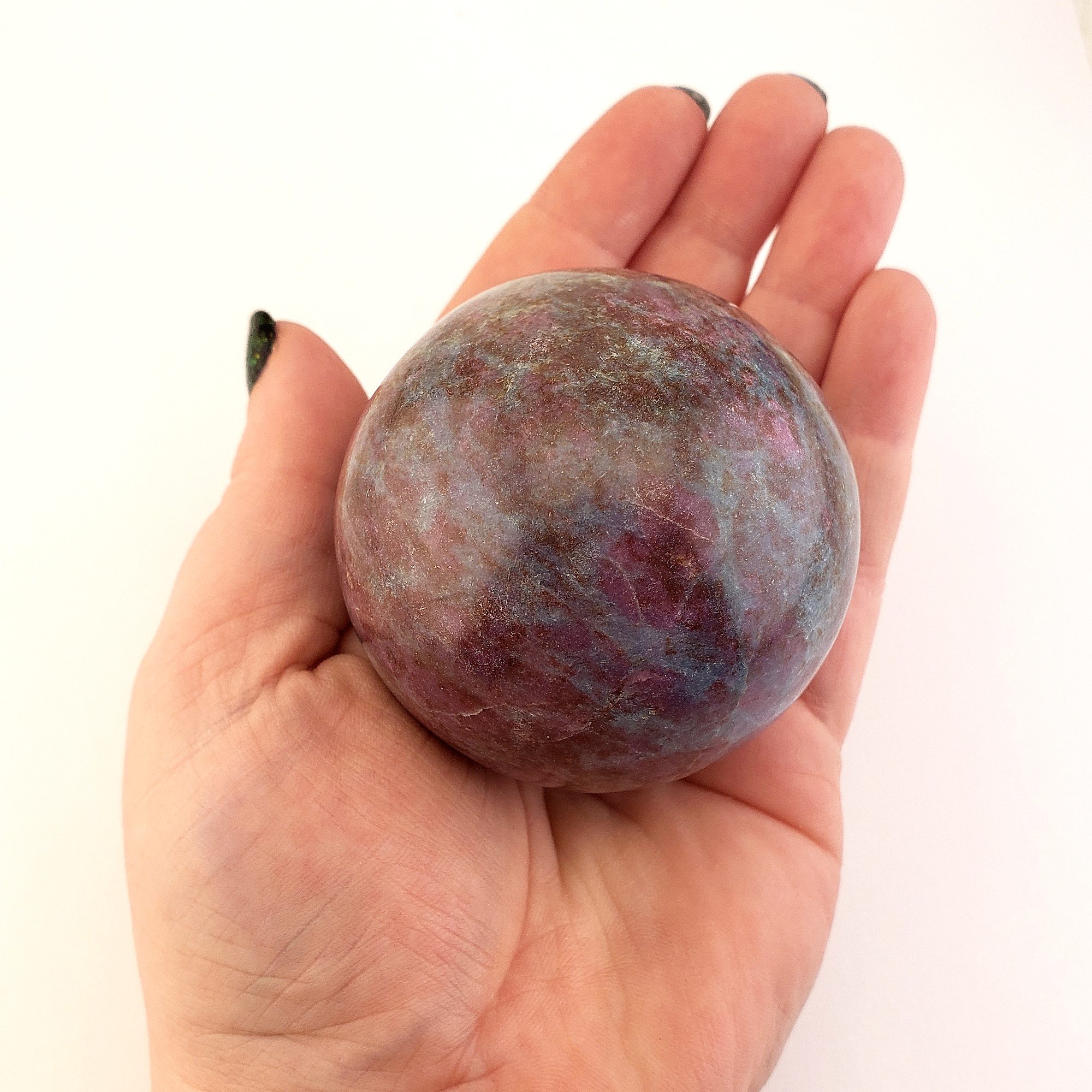 Unique Ruby Kyanite Crystal Sphere 57mm - Jawhara