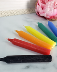 Colorful Paraffin Wax Chime Candle for Candle Magic & Rituals | Choose Your Color - Rainbow of Taper Candles