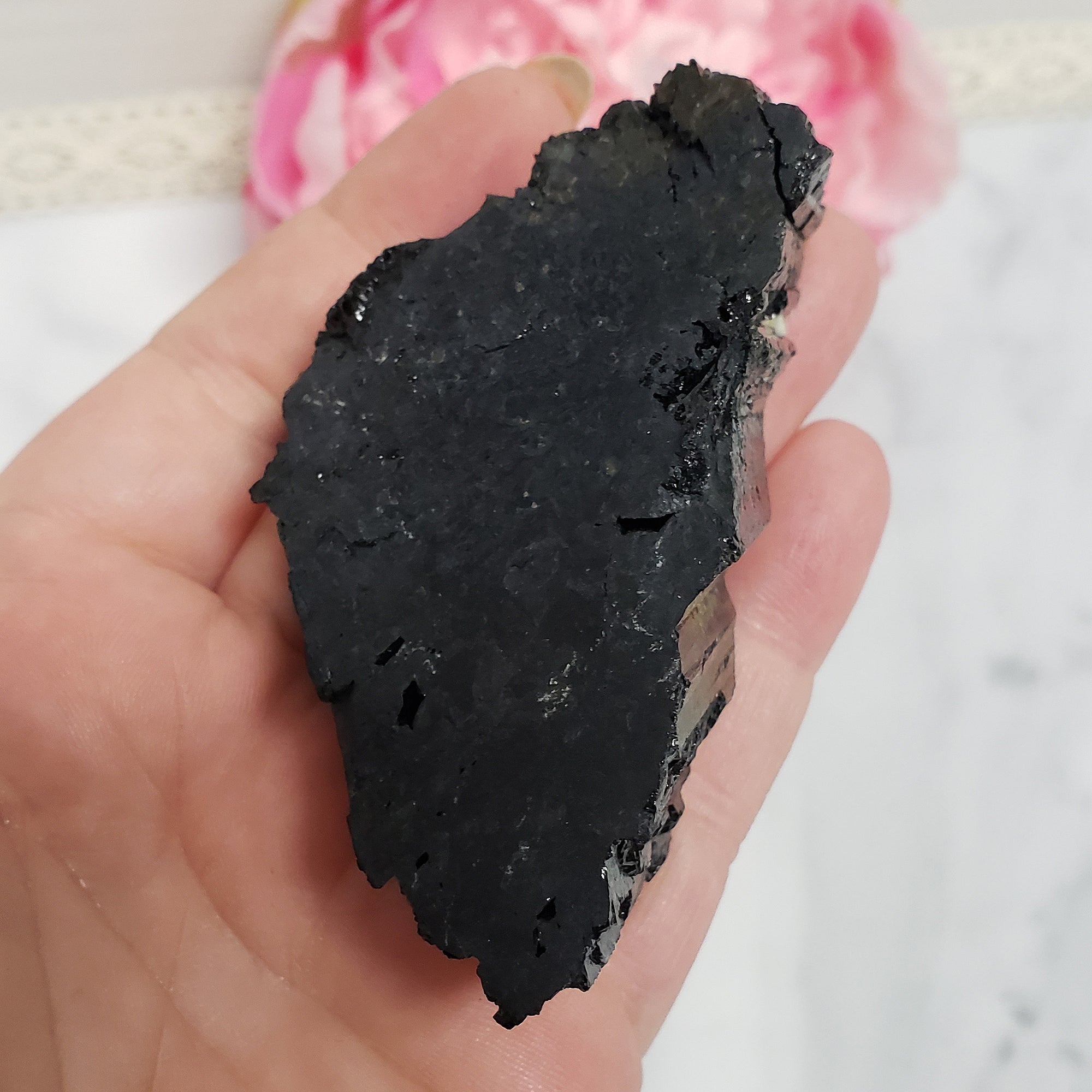 Unique Large Raw Black Tourmaline Crystal Natural Rough Gemstone | Valiant - 5