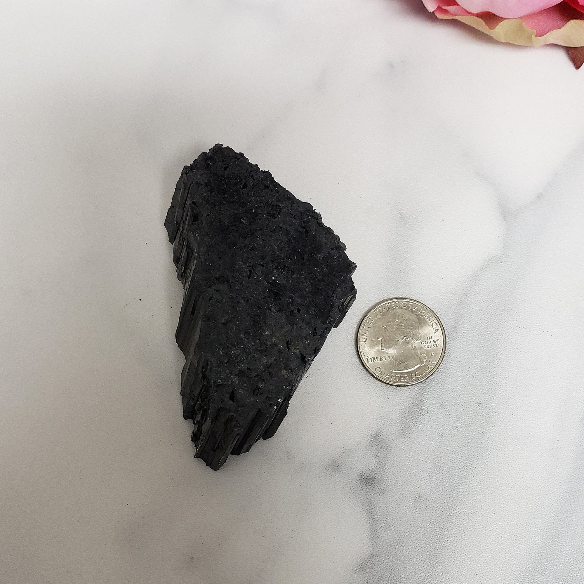 Unique Large Raw Black Tourmaline Crystal Natural Rough Gemstone | Valiant - 4