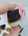 Natural Agate Slice Natural Stone Slab Gemstone Slice | SMALL - 1