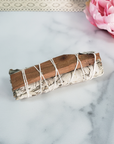 White Sage Smudge Stick with Palo Santo Wood | Smudging Sage for Spiritual Cleansing - On Tile