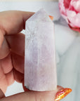 Unique Kunzite Spodumene Crystal Tower Natural Gemstone Point | Wisteria - 1