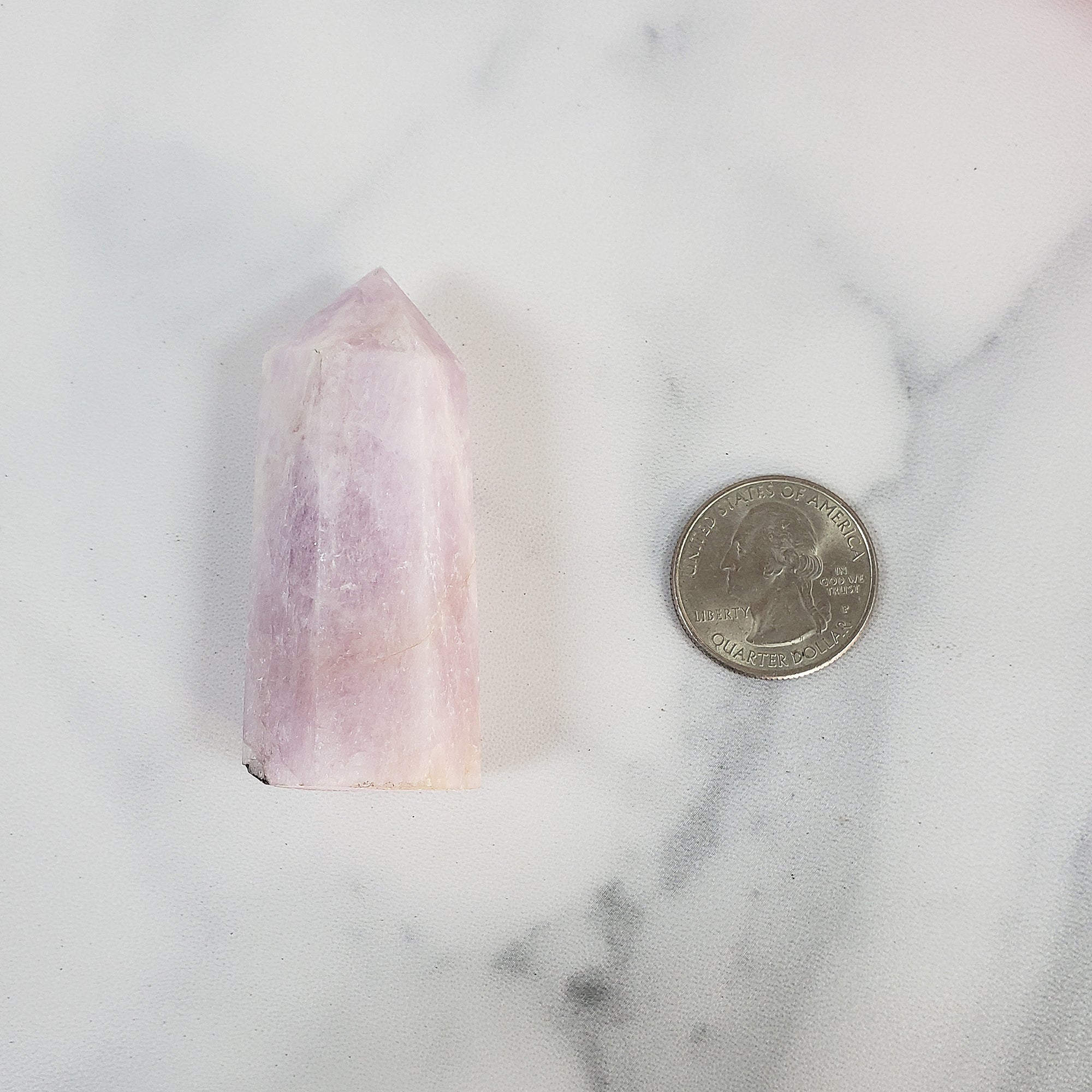 Unique Kunzite Spodumene Crystal Tower Natural Gemstone Point | Wisteria - 5