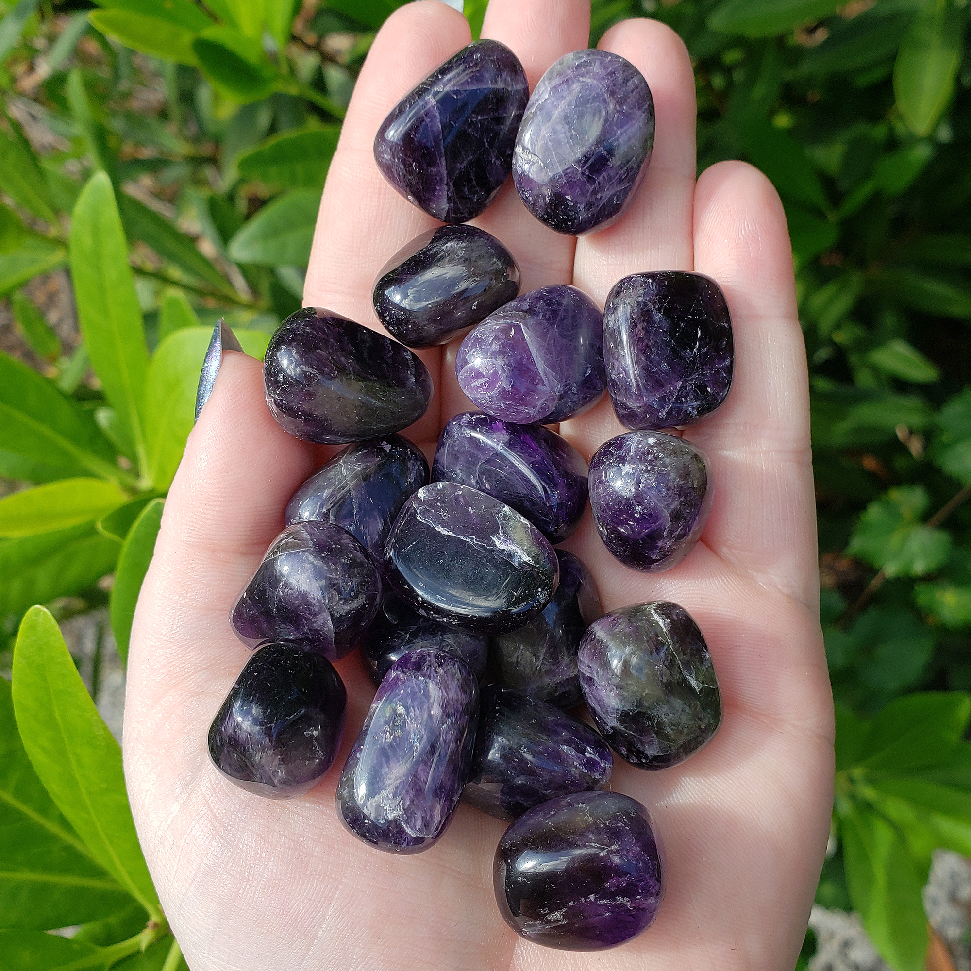 Deep Purple Amethyst Crystal Natural Gemstone Tumbled Stone | High Quality - 1