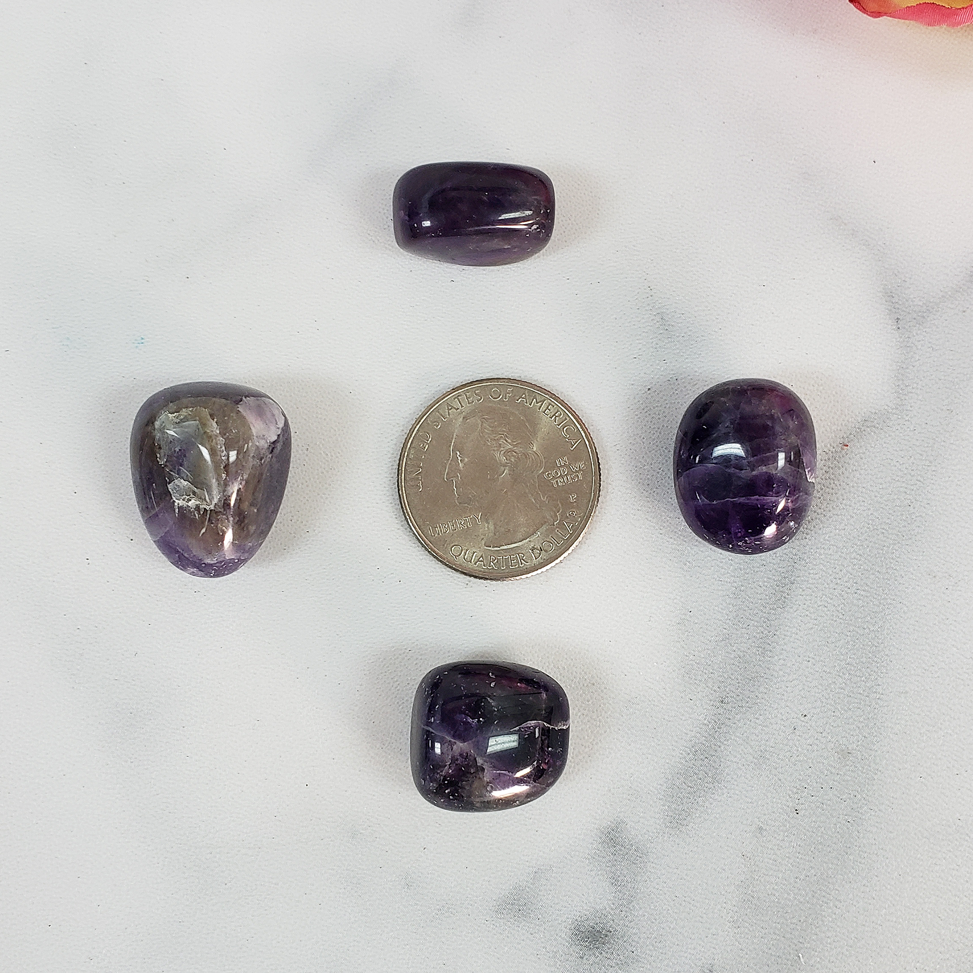 Deep Purple Amethyst Crystal Natural Gemstone Tumbled Stone | High Quality - 3