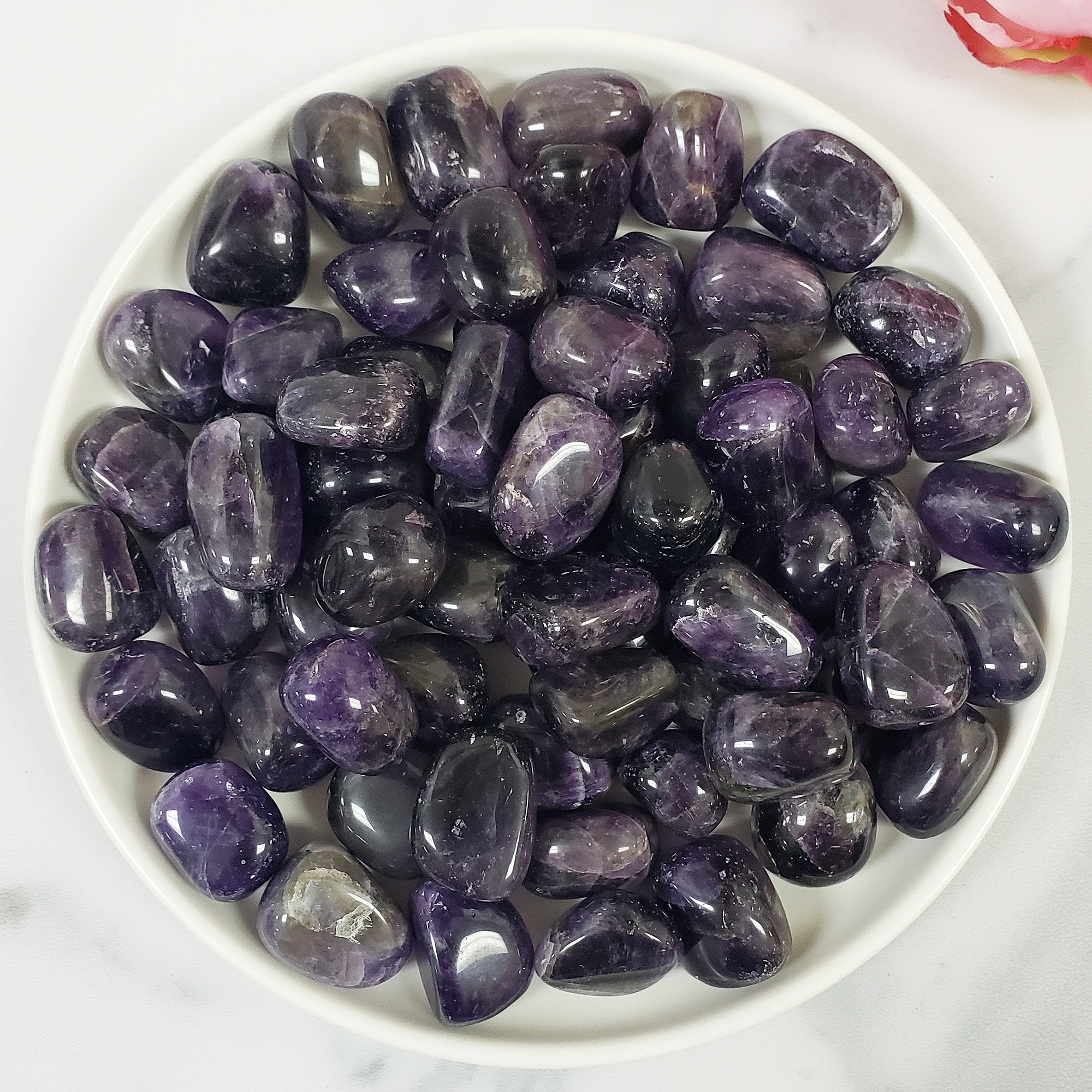 Deep Purple Amethyst Crystal Natural Gemstone Tumbled Stone | High Quality - 4