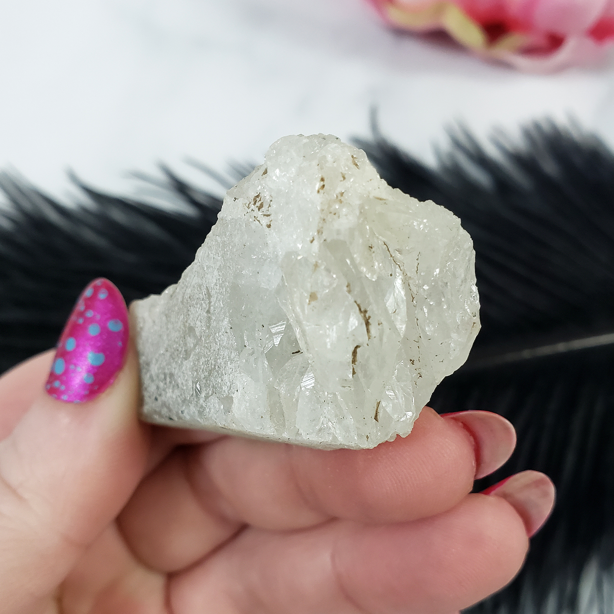 Unique Druzy Quartz Crystal Cluster Natural Gemstone | Alacrity - 1