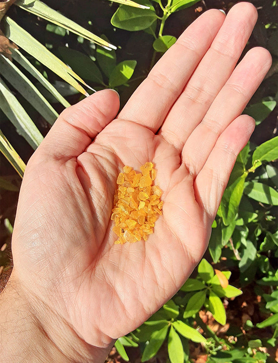 Amber Natural Raw Rough Gemstone Chips - 3 Gram Bag