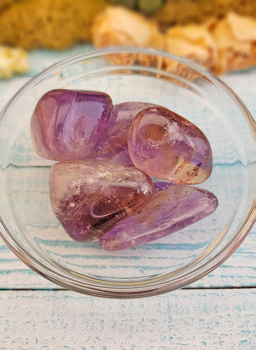 Ametrine Tumbled Polished Gemstone - Single Stone