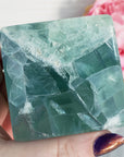 Unique Blue-Green Fluorite Crystal Cube Natural Gemstone | Anima - 1
