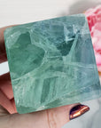 Unique Blue-Green Fluorite Crystal Cube Natural Gemstone | Anima - 2