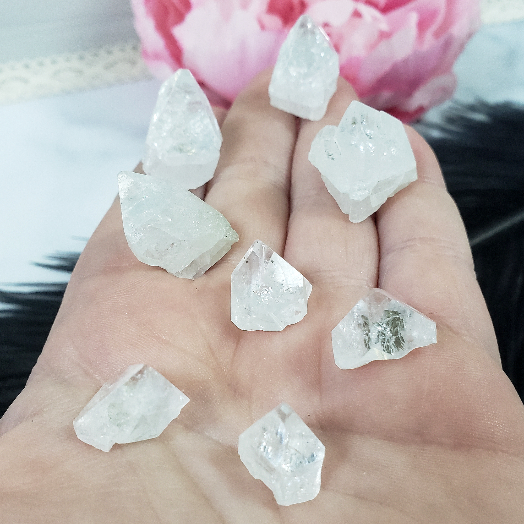 Apophyllite Crystal Point Tip Natural Rough Gemstone | Multiple Sizes - 1