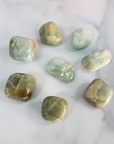 Aquamarine Stone Beryl Crystal Natural Gemstone Tumbled Stone | One Stone