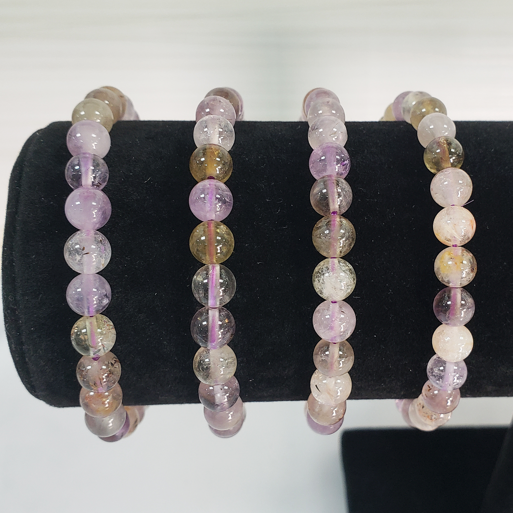 Auralite 23 Crystal Natural Gemstone 5-6mm Beaded Bracelet - 4