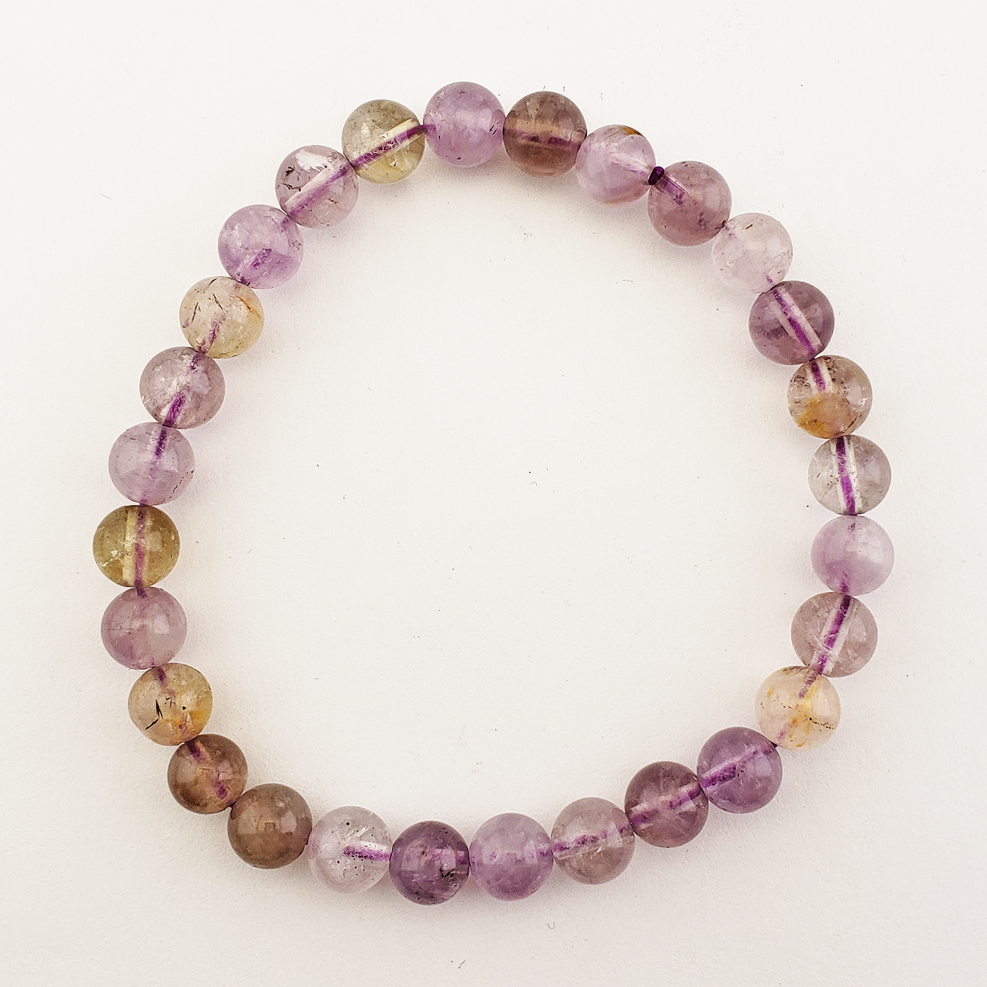 Auralite 23 Crystal Natural Gemstone 5-6mm Beaded Bracelet - 3