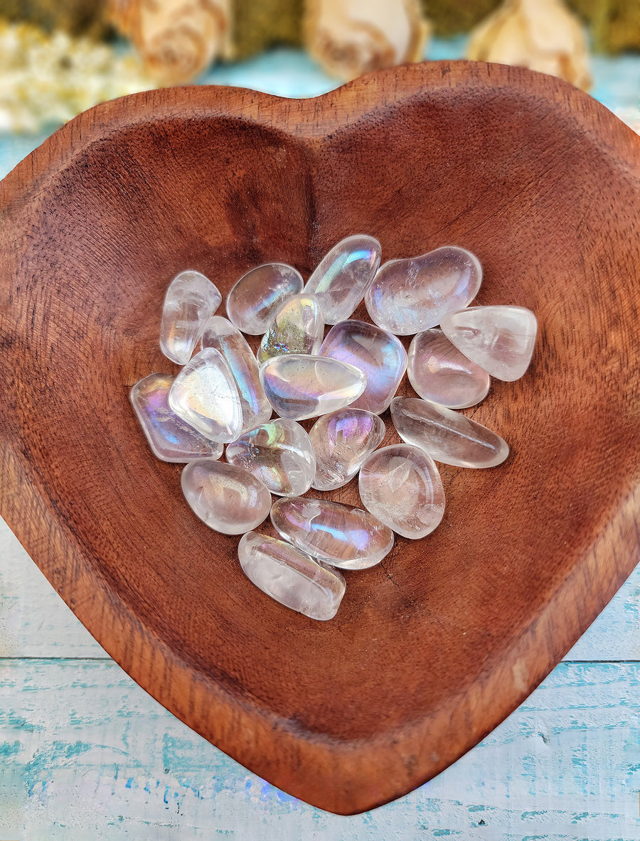 Angel Aura Quartz Tumbled Polished Gemstone