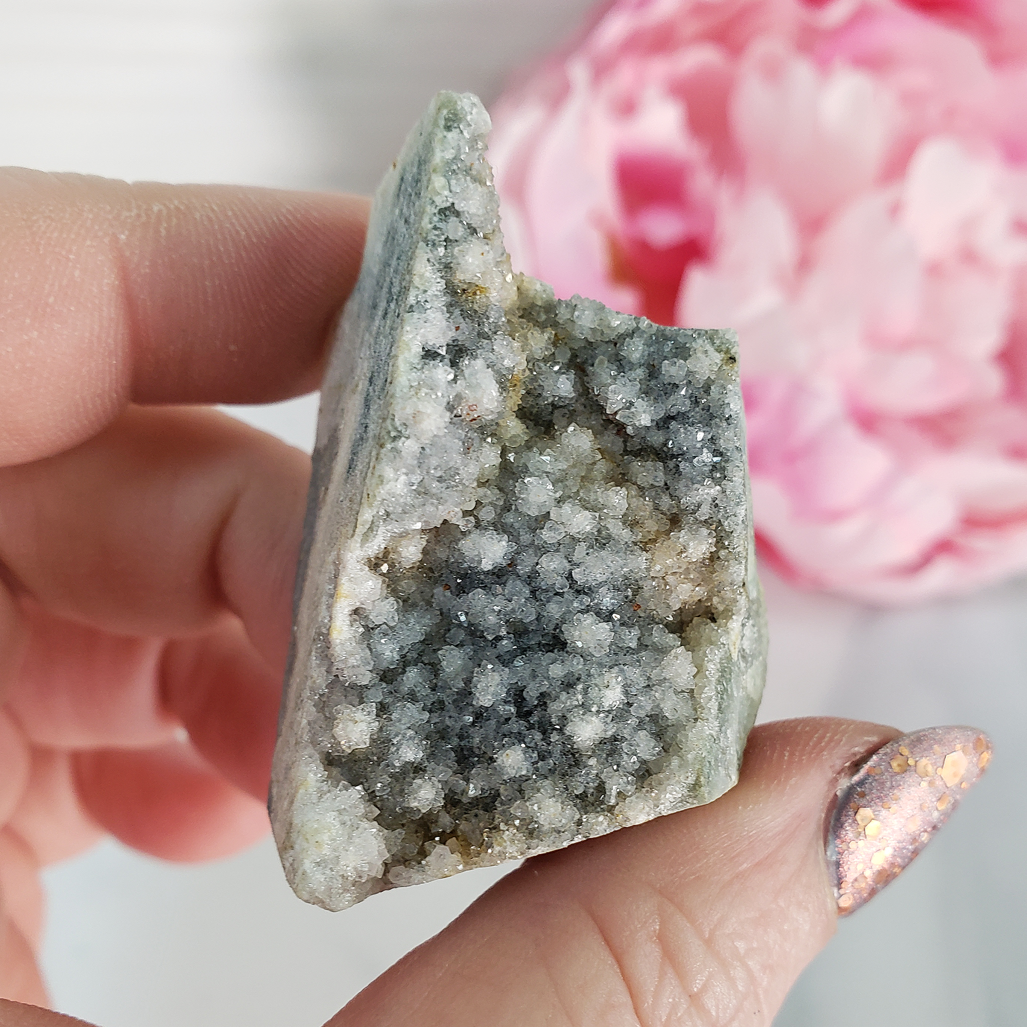 Unique Druzy Included Quartz Crystal Cluster Natural Gemstone | Awareness - 4