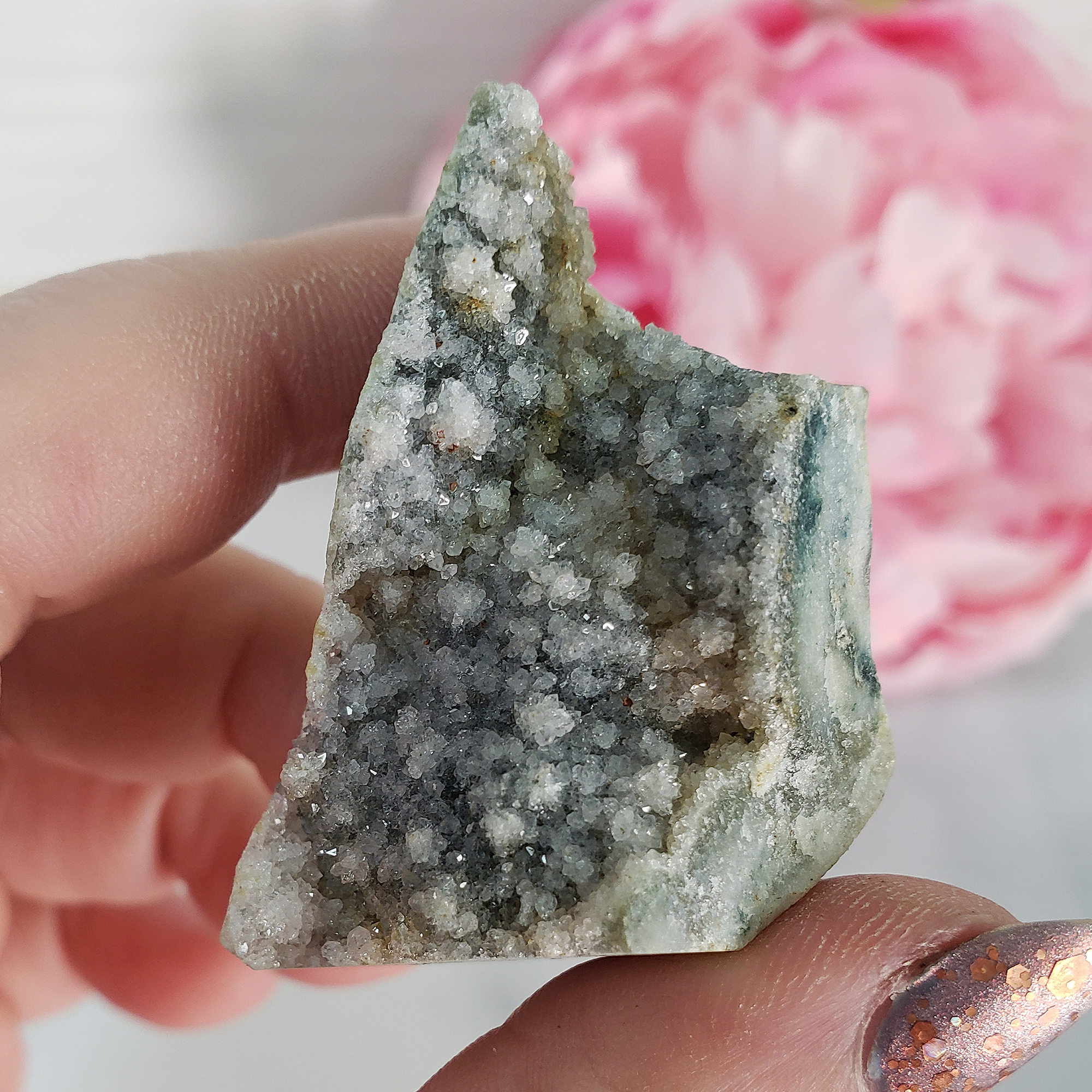 Unique Druzy Included Quartz Crystal Cluster Natural Gemstone | Awareness