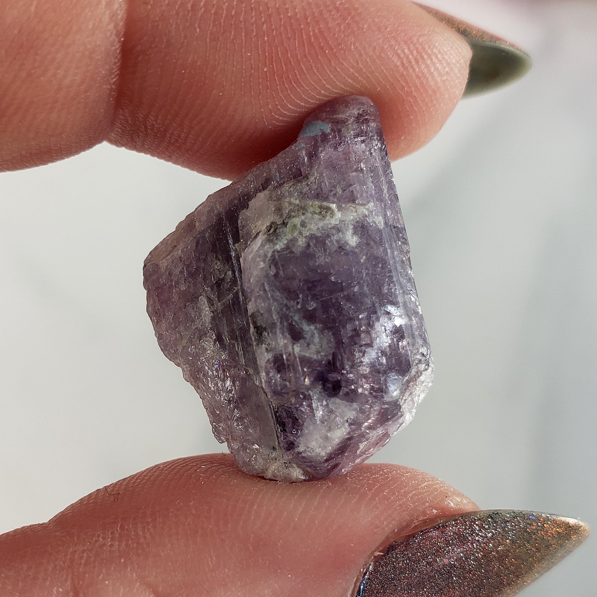 Unique Purple Scapolite Crystal Natural Mineral Formation Rough Gemstone | Awareness - 2