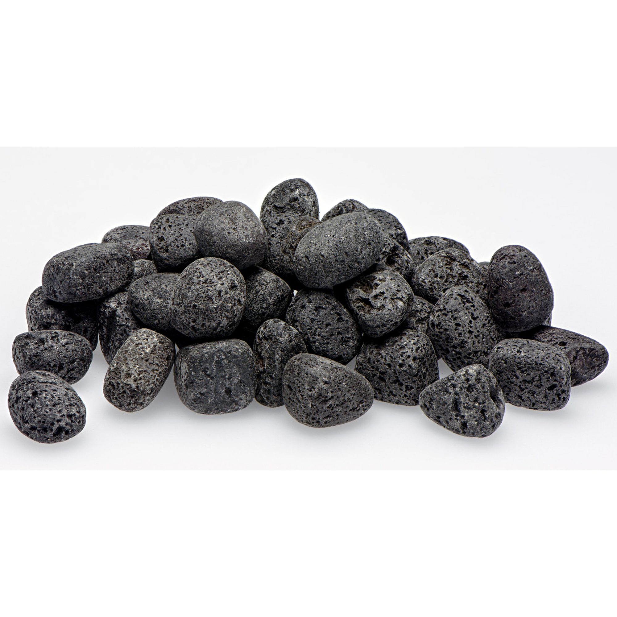 Lava Rock Scoria Black Basalt Natural Gemstone Tumbled Stone - 3