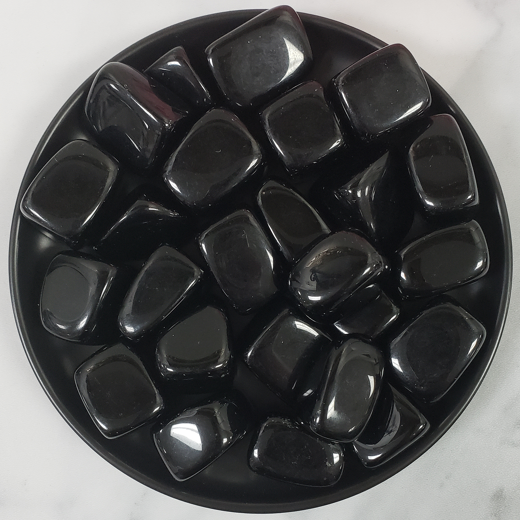 Black Obsidian Crystal Natural Gemstone Tumbled Stone | One Stone