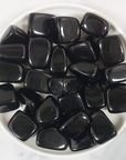 Black Obsidian Crystal Natural Gemstone Tumbled Stone | One Stone - 6