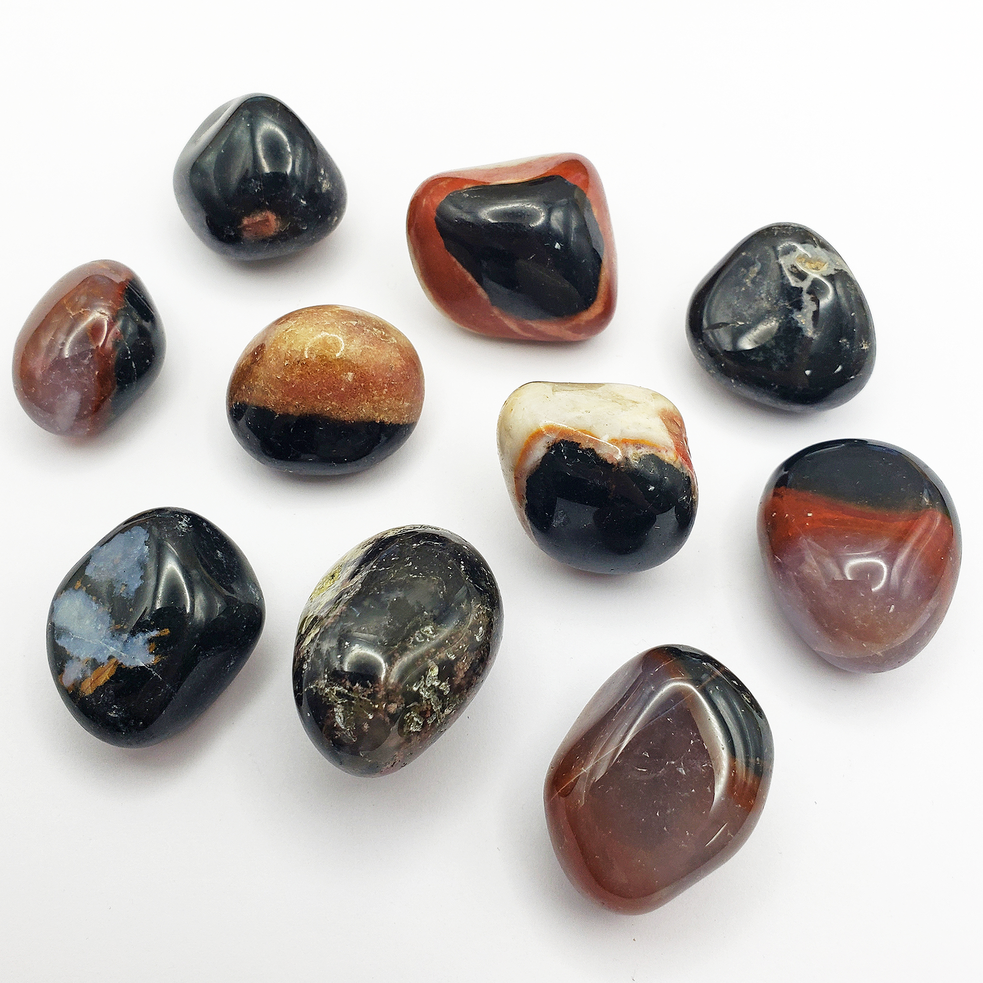 Black Sardonyx Stone Natural Crystal Tumbled Stone - 5