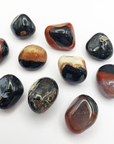 Black Sardonyx Stone Natural Crystal Tumbled Stone - 5