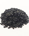 Black Tourmaline Stone Natural Crystal Chips By the Ounce - White Background 2