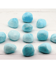Blue Aragonite Crystal Gemstone Tumbled Stone | Color Enhanced | One Stone - 5