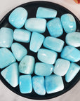 Blue Aragonite Crystal Gemstone Tumbled Stone | Color Enhanced | One Stone - 2