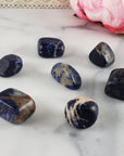 Blue Sodalite Crystal Natural Gemstone Freeform Tumbled Stone | Shop Stones and Crystals