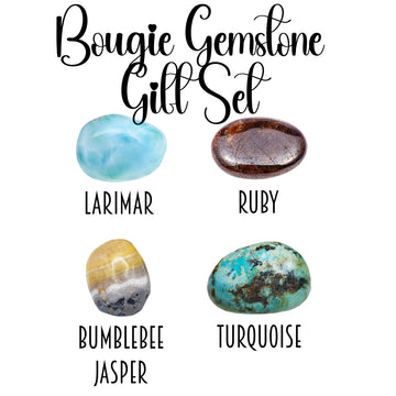 Bougie Tumbled Gemstone Holiday Gift Set