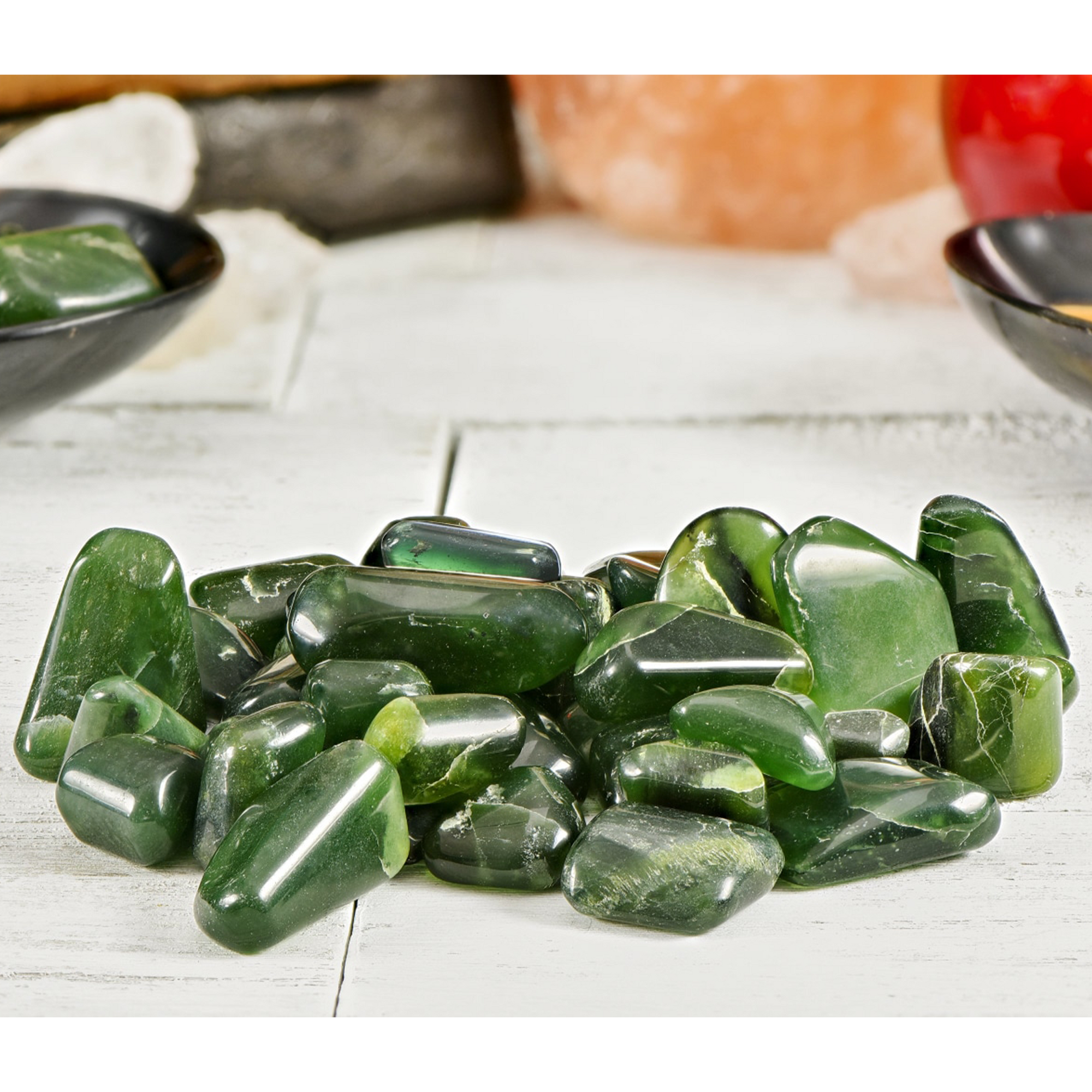 Green Bowenite Antigorite Natural Gemstone Tumbled Stone - 5