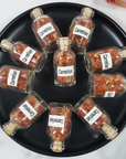 Carnelian Crystal Natural Gemstone Chips in Glass Bottle - 1